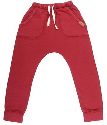 Kinder Jogginghose GOTS zertifiziert Bio-Baumwolle, Rot, Walkiddy