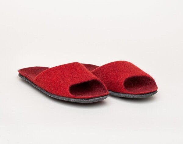 Thumbnail - Magicfelt Filz-Sandale 722 für Damen aus 100% Merino-Wolle - Nachhaltige Sandale mit komfortabler Filz-Latex-Sohle