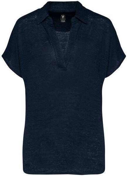 YTWOO Exklusives Damen Polohemd aus 100% Leinen