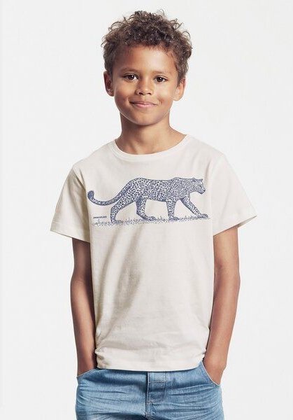 Peaces.bio - handbedruckte Biomode Bio-Kinder T-Shirt Leopard