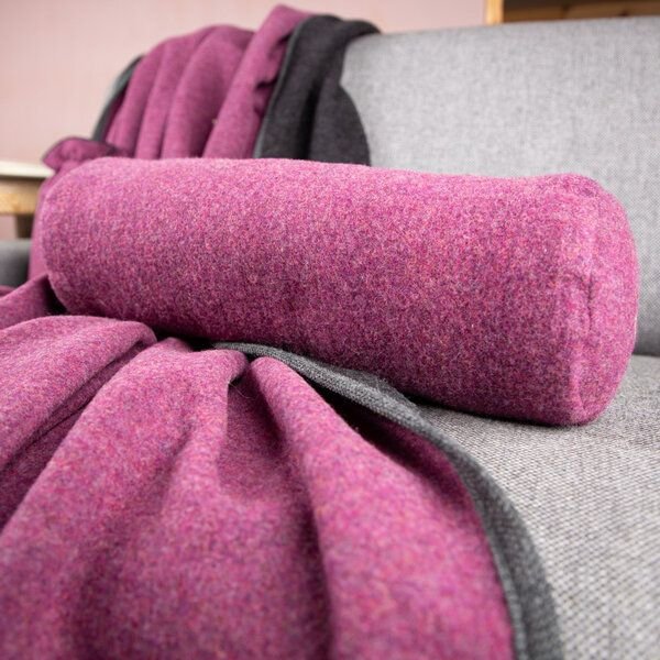 nahtur-design Nackenrolle aus Flauschloden mit Naturfüllung