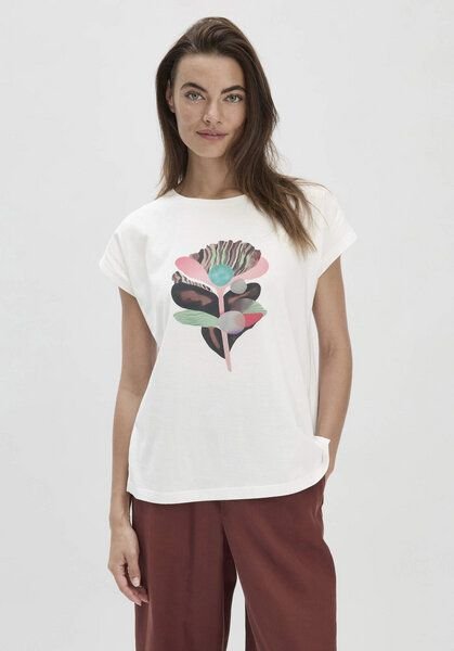 hessnatur Print T-Shirt Oversize aus reiner Bio-Baumwolle