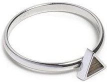 BeWooden Ring mit Holzdetails - Motiv Dreieck - Verschiedene Farbvarianten und Grössen