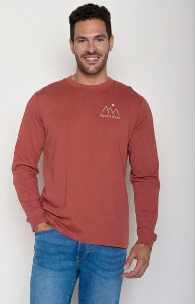 GREENBOMB Nowhere Bound Crisp - Sportliches Longsleeve / hochwertiger Print / GOTS / Fair & Vegan