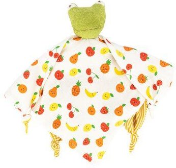 El Puente Schnuffeltuch "Frosch" 100% Baumwolle aus kbA, verschiedene Farben, 50 x 35 cm