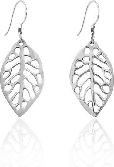 pakilia Silber Ohrringe Blätter fair-trade und handmade