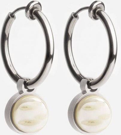 ALEXASCHA Silber Clip Creolen mit Anhänger | Mix & Match