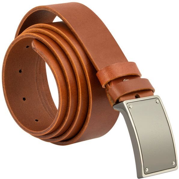 Simaru TOULOUSE Ledergürtel 3,5cm aus pflanzlich gegerbtem Leder - EU