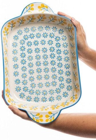 TRANQUILLO Kleine Auflaufform FLORAL 35,5 cm (POR742)