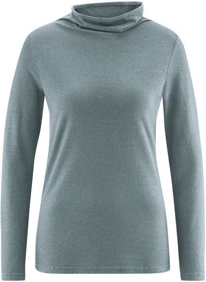 HempAge Damen Apartes Langarmshirt Hanf/Biobaumwolle