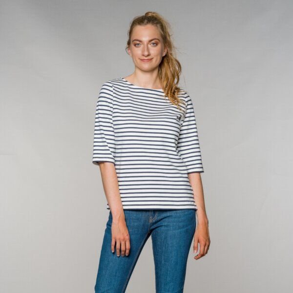Feuervogl fv-Ali:na | Shirt | Round neck | ¾ sleeve | striped
