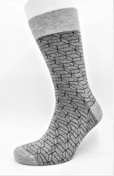 BLS Organic 3er Pack GOTS zertifiziert 98 % Bio-Baumwolle Square Prism Design