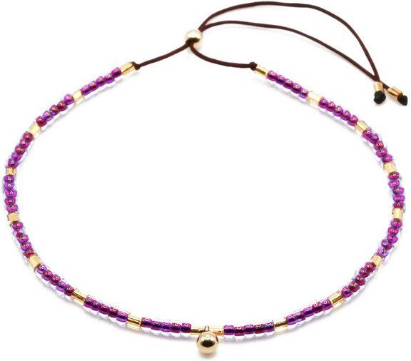 juni Boho Perlenarmband Miss Purple