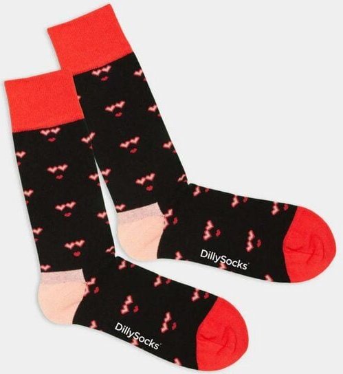 DillySocks Socken Cyber Love aus Biobaumwoll-Mix
