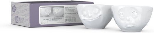 Thumbnail - FIFTYEIGHT PRODUCTS Porzellan Schälchen 200ml glückl&Bitte 2er Set