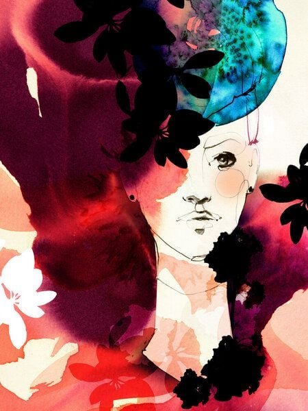 Photocircle Poster / Leinwandbild - Valerie