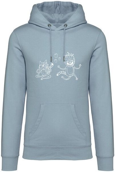 Brandless Basic Bio Hoody Nr. 4 Strawberry Cats 350g/m² XXS - 4 XL