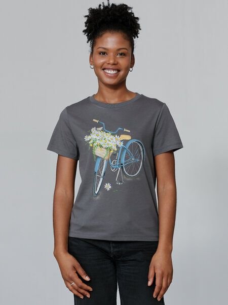 watapparel T-Shirt Frauen Blaues Damenrad