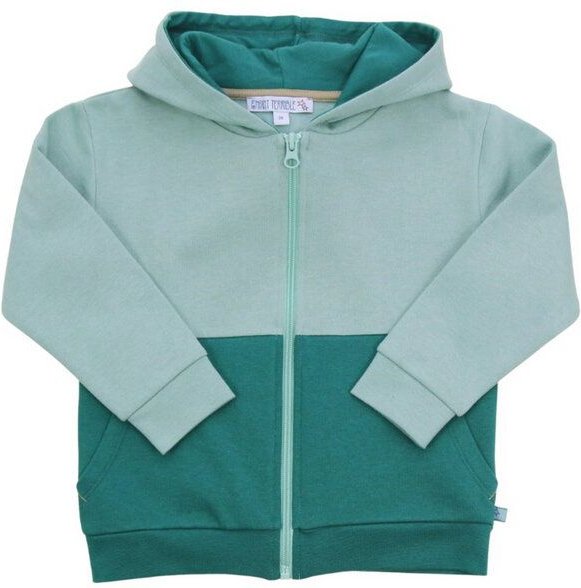 Enfant Terrible Kapuzen Hoodie Sweatjacke colourblocking midnight-jeans