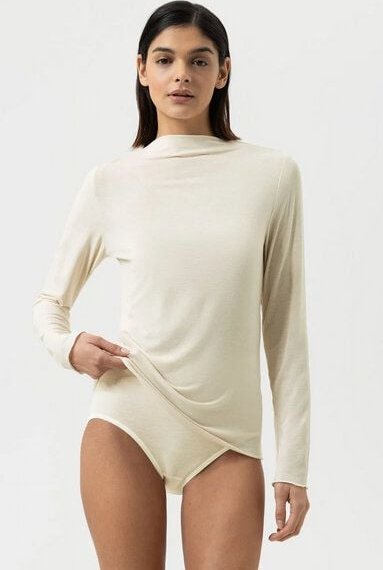 Mey Longsleeve Cozy Cashmere mit Rollsaum