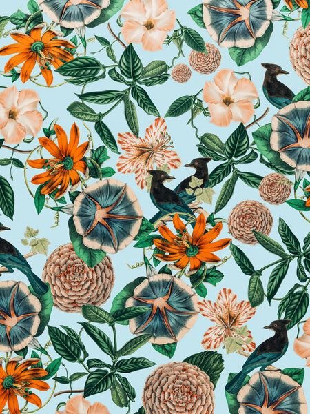 Photocircle Poster / Leinwandbild - Forest Birds