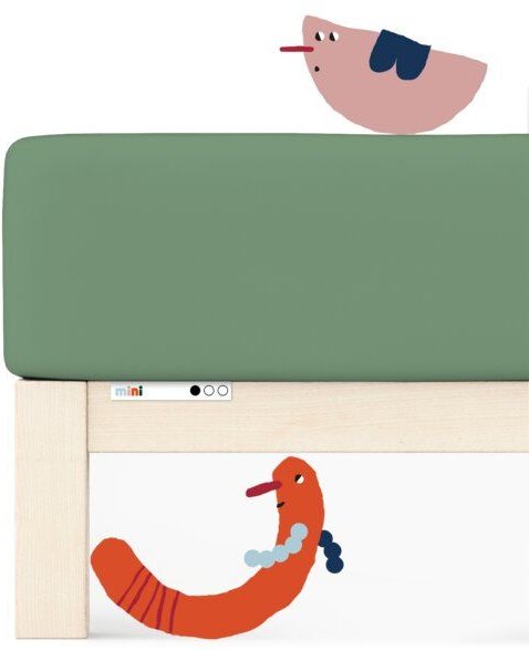 Schlafgut Kinderspannbettlaken Casual Mini - 100% Biobaumwolle - Matratzenhöhe bis 15cm