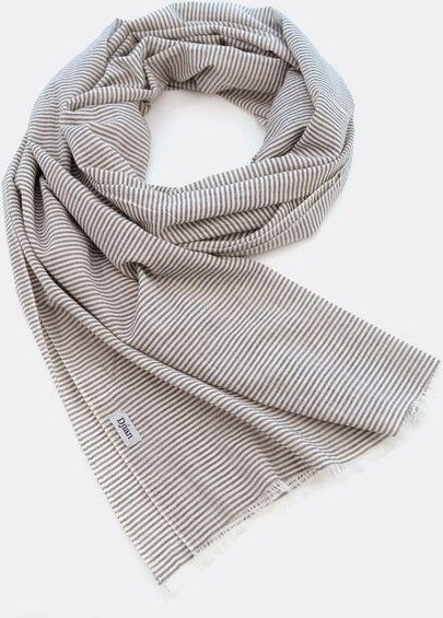Djian Schal aus 100% Bio-Baumwolle – FINE STRIPES