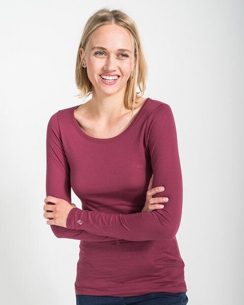 Alma & Lovis Langarmshirt aus 100% Bio-Baumwoll-Jersey (kbA) | Pure Shirt