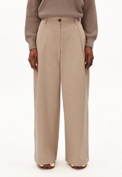 ARMEDANGELS WIDE CHINO TWILL - Damen Webhose aus Bio-Baumwoll Mix