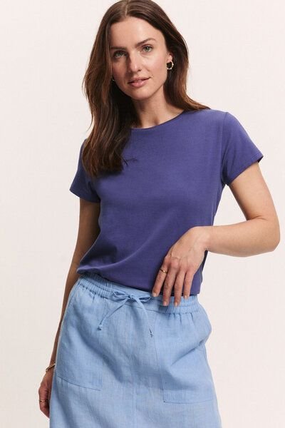 TRANQUILLO Kurzarm Rundhals Jerseyshirt Iiriis GOTS(1010017)