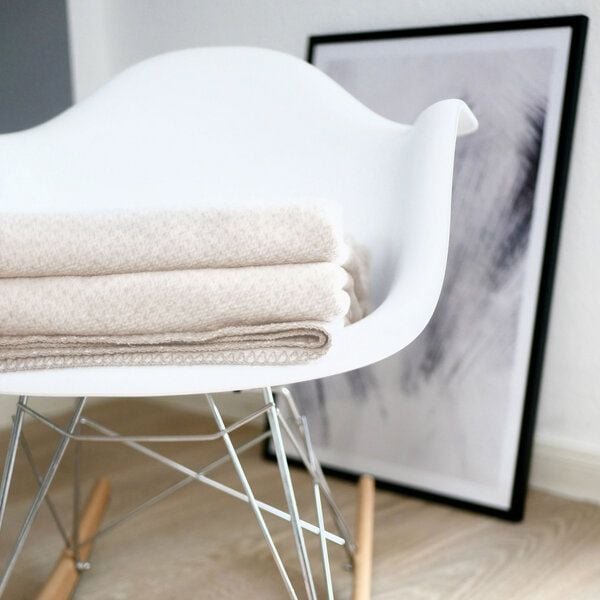 RIEMA Germany flauschige Kuscheldecke EMMA aus weicher Bio-Baumwolle - Baumwolldecke OEKO-Tex