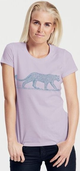 Peaces.bio - handbedruckte Biomode Bio-Damen-T-Shirt "Leopard"