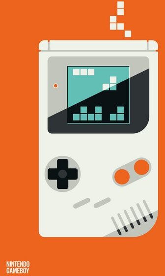 Photocircle Poster / Leinwandbild - Icons Gameboy