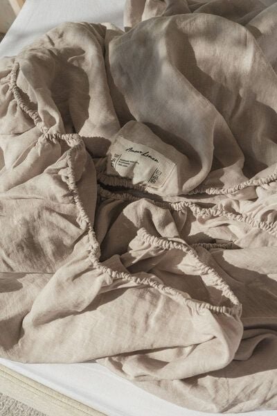 AmourLinen Leinen-Spannbetttuch