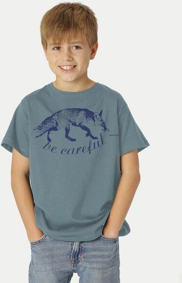 Peaces.bio - handbedruckte Biomode Bio-Kinder T-Shirt Be Careful