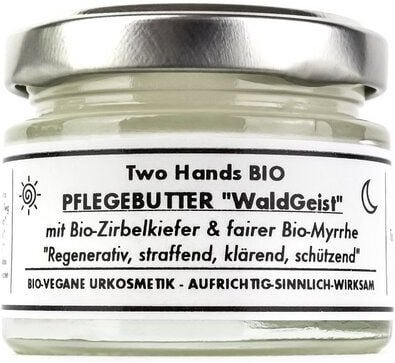 Two Hands BIO PflegeButter „WaldGeist“ mit Bio-Zirbelkiefer & fairer Bio-Myrrhe - Bio Vegan