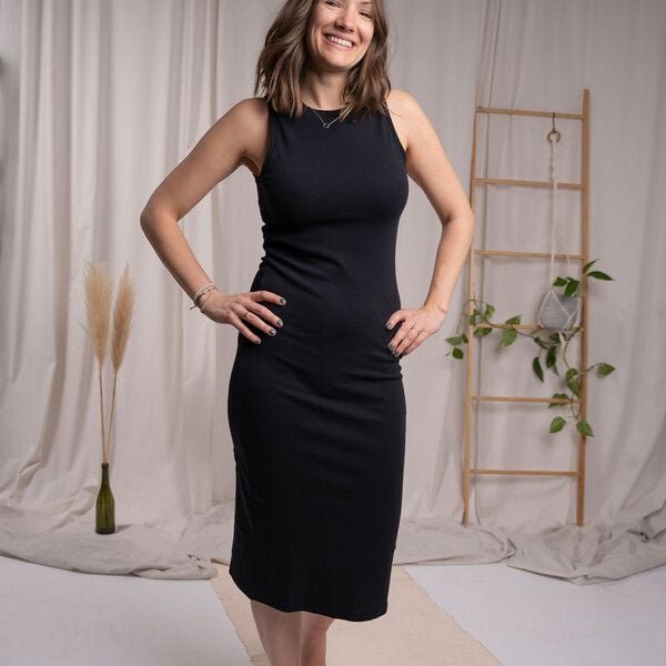 Vresh Clothing Violetta - Rib Kleid aus Biobaumwolle