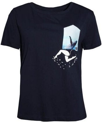 FÄDD Damen T-Shirt Rundhals aus Bio-Baumwolle "Walerina BT" Navy Blau