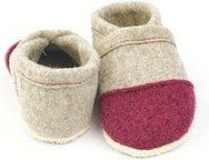 Süßstoff Handgefertigte Hausschuhe für Kinder aus Wolle mit Naturledersohle - Nachhaltige Qualität