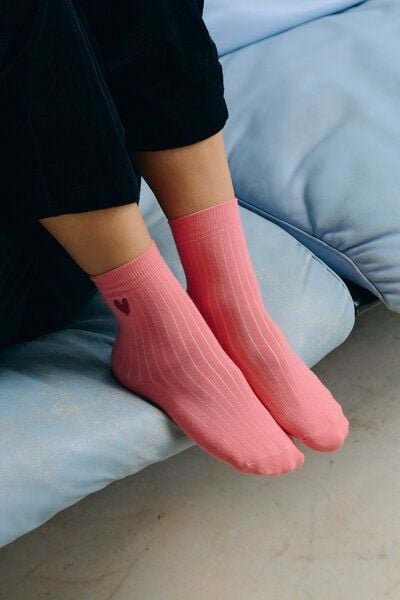 Jutelaune Bubblegum Heart Socks - GRS und OEKO-TEX Zertifizierungen