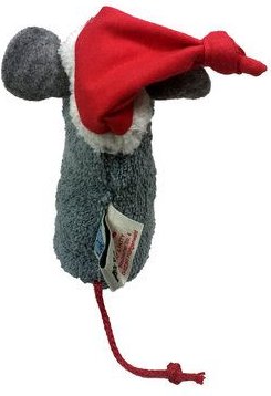 Pat und Patty Kuscheltier Greifling mit Rassel "Weihnachtsmaus" , 100 % Baumwolle-kbA