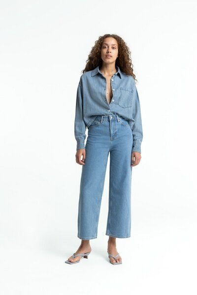 Kings Of Indigo ELISABETH CROPPED | CLEAN HOLO MID VINTAGE