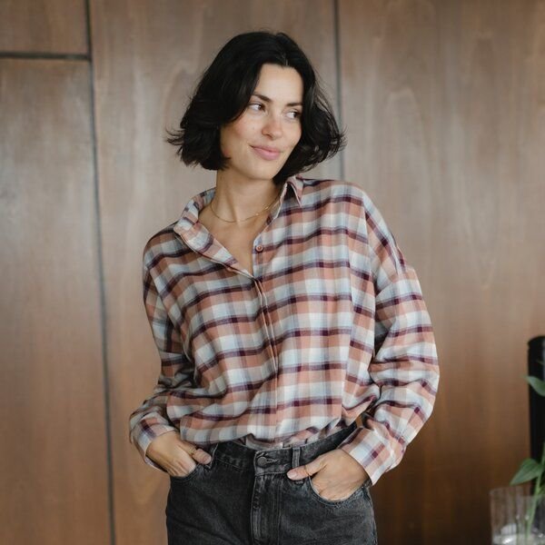 NORDLICHT Flanell Bluse Femke aus 100% Bio-Baumwolle