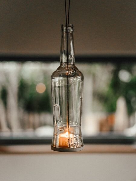 MaBe hängeWINDLICHT - Upcycling Aperol - witzig - nachhaltig - wunderbar