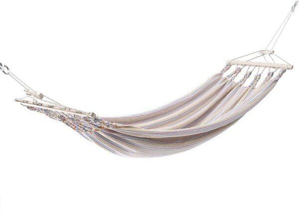 Chico Einzelhängematte mit Holzspreizstab aus Baumwolle