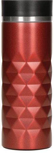 elasto Premium Edelstahl Thermobecher Diamond - 450 ml - auslaufsicherer Verschluss