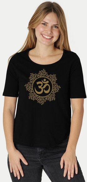 Peaces.bio - handbedruckte Biomode Damen Halbarm-Shirt Classic Om