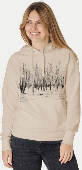 Peaces.bio - handbedruckte Biomode Damen Hoodie Woodland