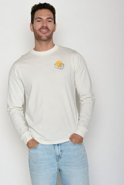 GREENBOMB La Bicicleta Crisp - Sportliches Longsleeve / hochwertiger Print / GOTS / Fair & Vegan