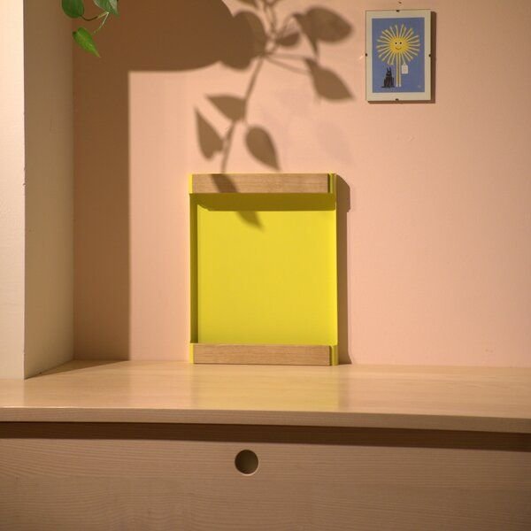 Bally und Bally Farbiges Serviertablett | stapelbar aus Holz und Metall